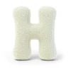 MeowBaby - Almohada Infantil con Forma de Letra “H” Color Crema “Bearly H”