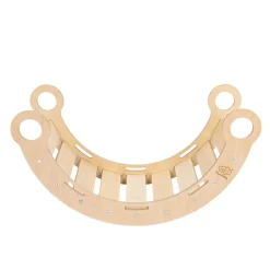 MeowBaby - Mecedora Infantil de Madera Natural “Medium Dream Rocker Classic Wood”