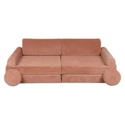 MeowBaby - Sofá de pana Premium infantil marrón