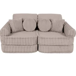 MeowBaby - Sofá Infantil Churros Pocket Plus Color Beige Pebble