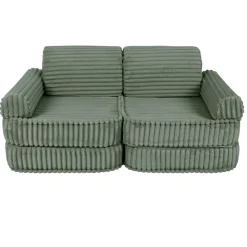 MeowBaby - Sofá Infantil Churros Pocket Plus Color Verde Olive Sage