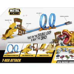 Metal Machines - Circuito con doble loop y T-Rex
