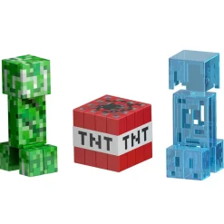 Minecraft - Figura articulada Creeper Nivel Diamante con accesorios ㅤ