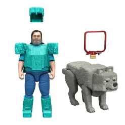 Minecraft - Pack 2 figuras Steve y Wolf