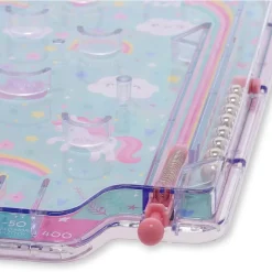 Mini pinball portátil tema unicornio ㅤ