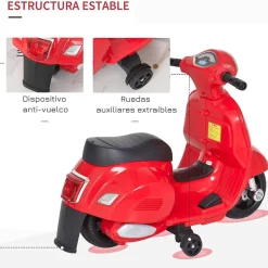 Mini Vespa roja 6V