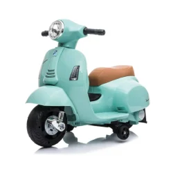 Mini Vespa verde oliva 6V
