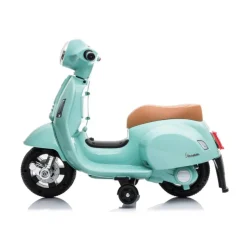 Mini Vespa verde oliva 6V