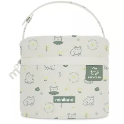 Miniland - Pack to Go 2 Recipientes de Vidrio y Funda - EcoSquare