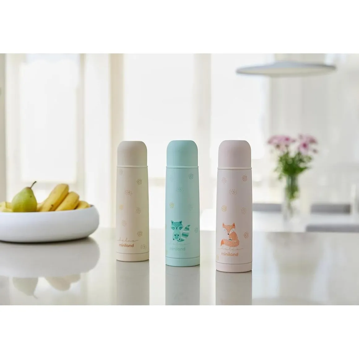 Miniland - Termo Acero Inoxidable 500ml Mantenimiento Térmico 24h ㅤ