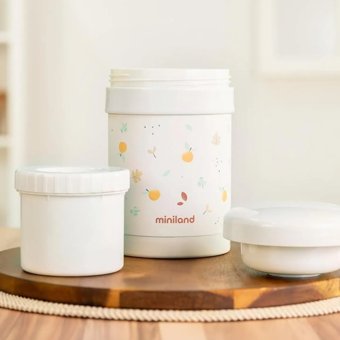 Miniland - Termo papillero Valencia doble capa acero mantenimiento térmico ㅤ