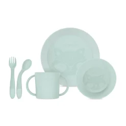 Miniland - Vajilla infantil Round menta