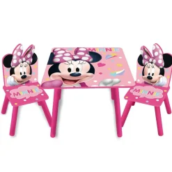 Minnie Mouse - Set de mesa y 2 sillas