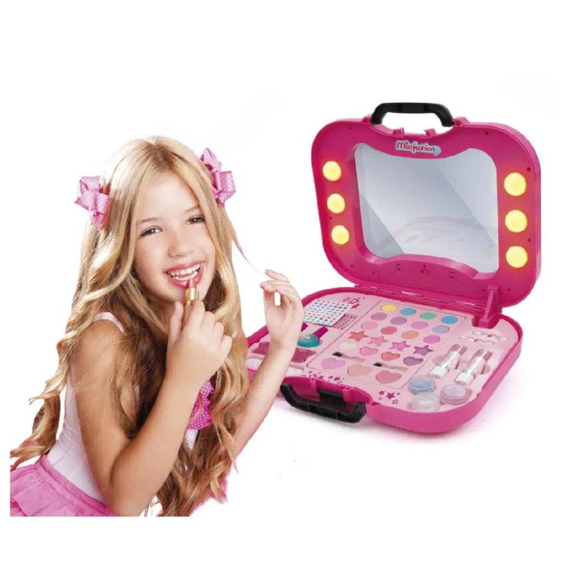 Miss Fashion - Maletín de maquillaje con luces