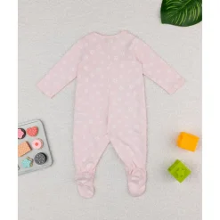 Mono bebé rosa margaritas estampado completo