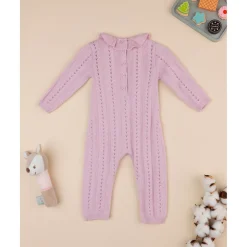 Mono niña rosa tricot