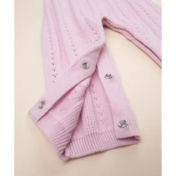 Mono niña rosa tricot