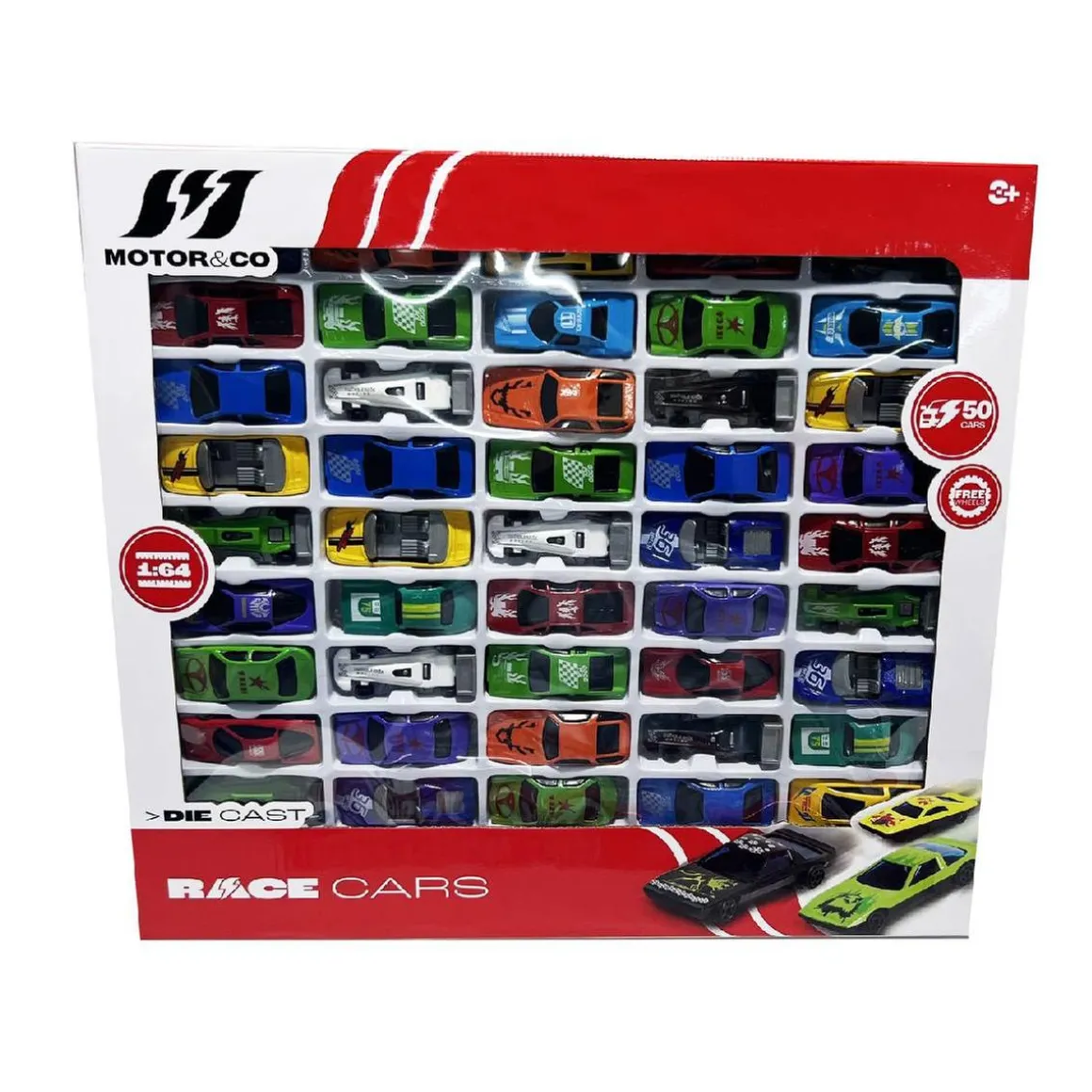 Motor & Co - Set 50 coches de metal