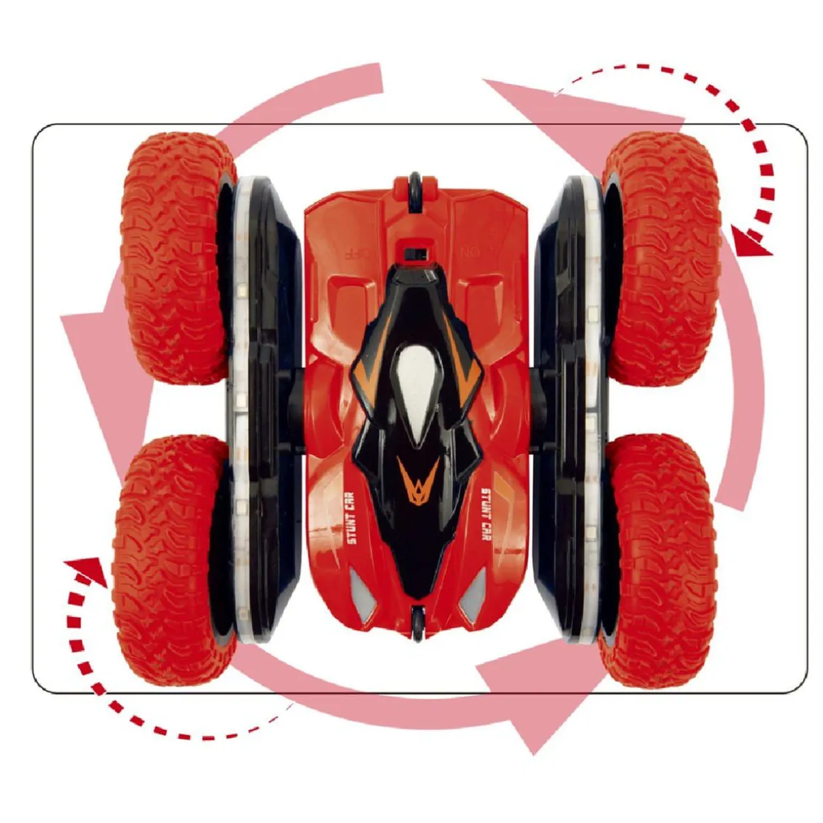 Motor & Co - Stunt Car R/C Doble Cara con Luz (Varios modelos)