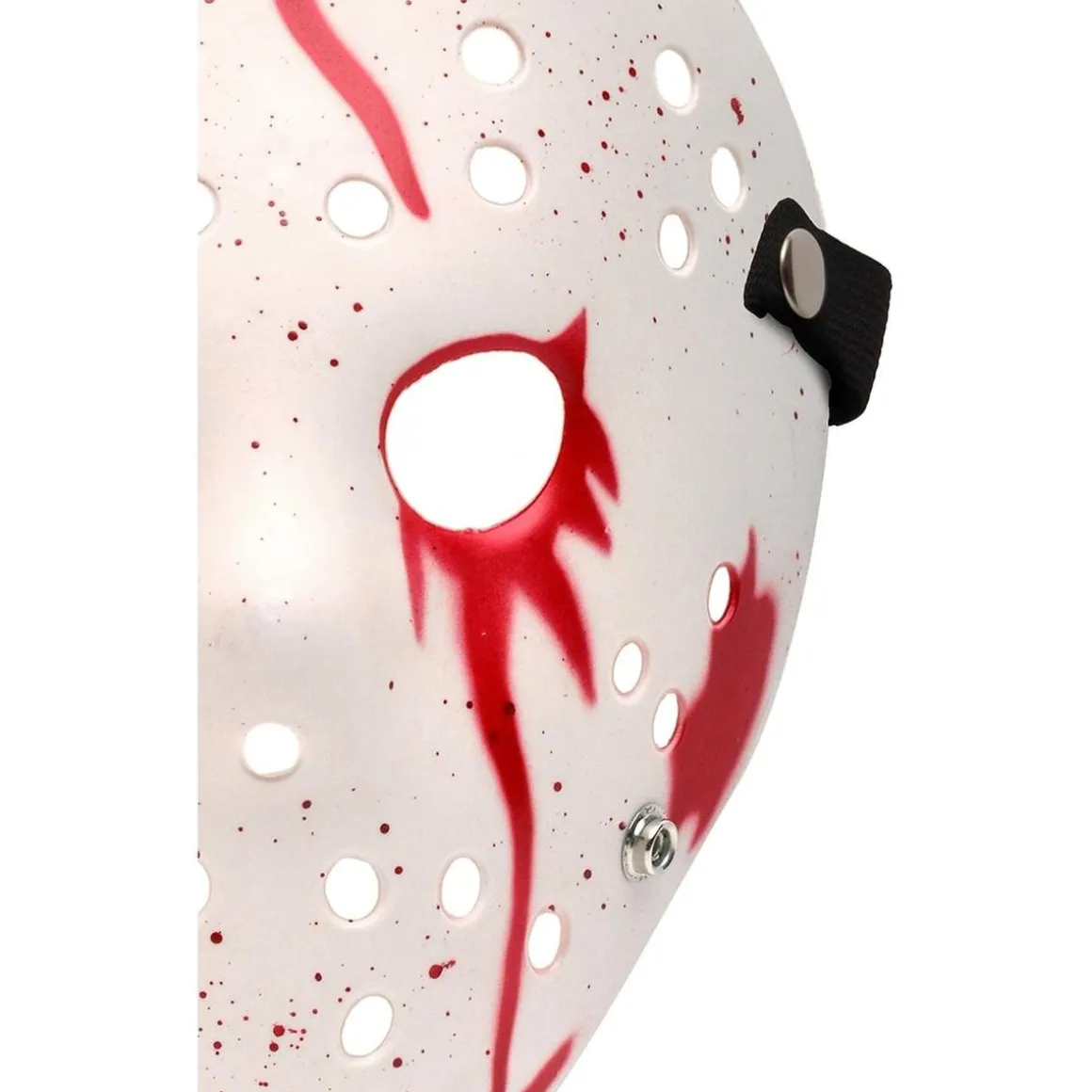 Máscara de hockey sangrienta viernes 13, color blanco/rojo, unisex ㅤ