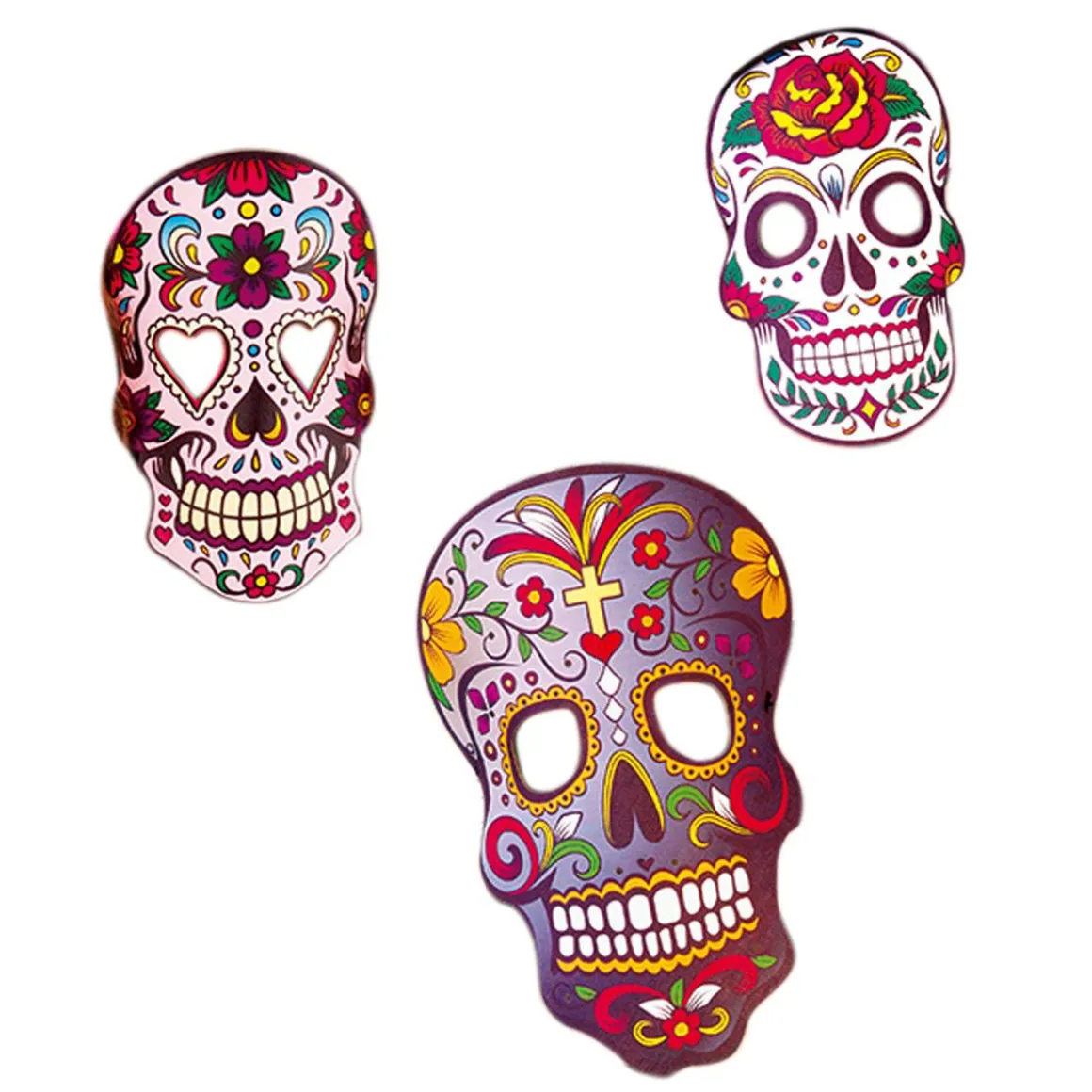 Máscara Sugar Skull Piel (varios modelos)