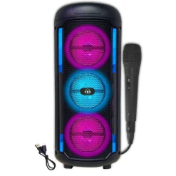 Music Star - Amplificador Karaoke con luces LED