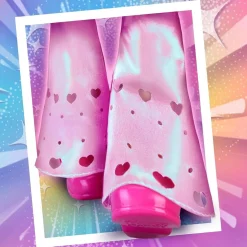 Nancy - Muñeca con pelo rosa, juego para peinar y decorar, máquina de gemas y accesorios ㅤ