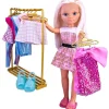 Nancy - Vestidor de looks con ropa y accesorios para muñeca glamurosa ㅤ