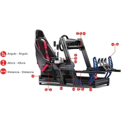 Next Level Racing Cockpit Aluminium Simulator para sillón Gaming iRacing Edition