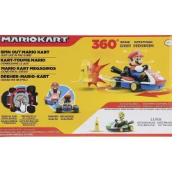 Nintendo - Super Mario - Vehículo acrobático de Super Mario Kart con plátano y giros 360º ㅤ