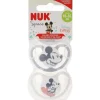 Nuk - Pack 2 chupetes Space silicona Mickey 18-36 meses