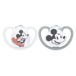 Nuk - Pack 2 chupetes Space silicona Mickey 6-18 meses