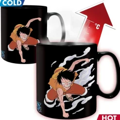 One Piece - Luffy y Ace - Taza térmica 460 ml