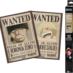 One Piece - Set 2 pósters Chibi - Wanted Zoro & Sanji