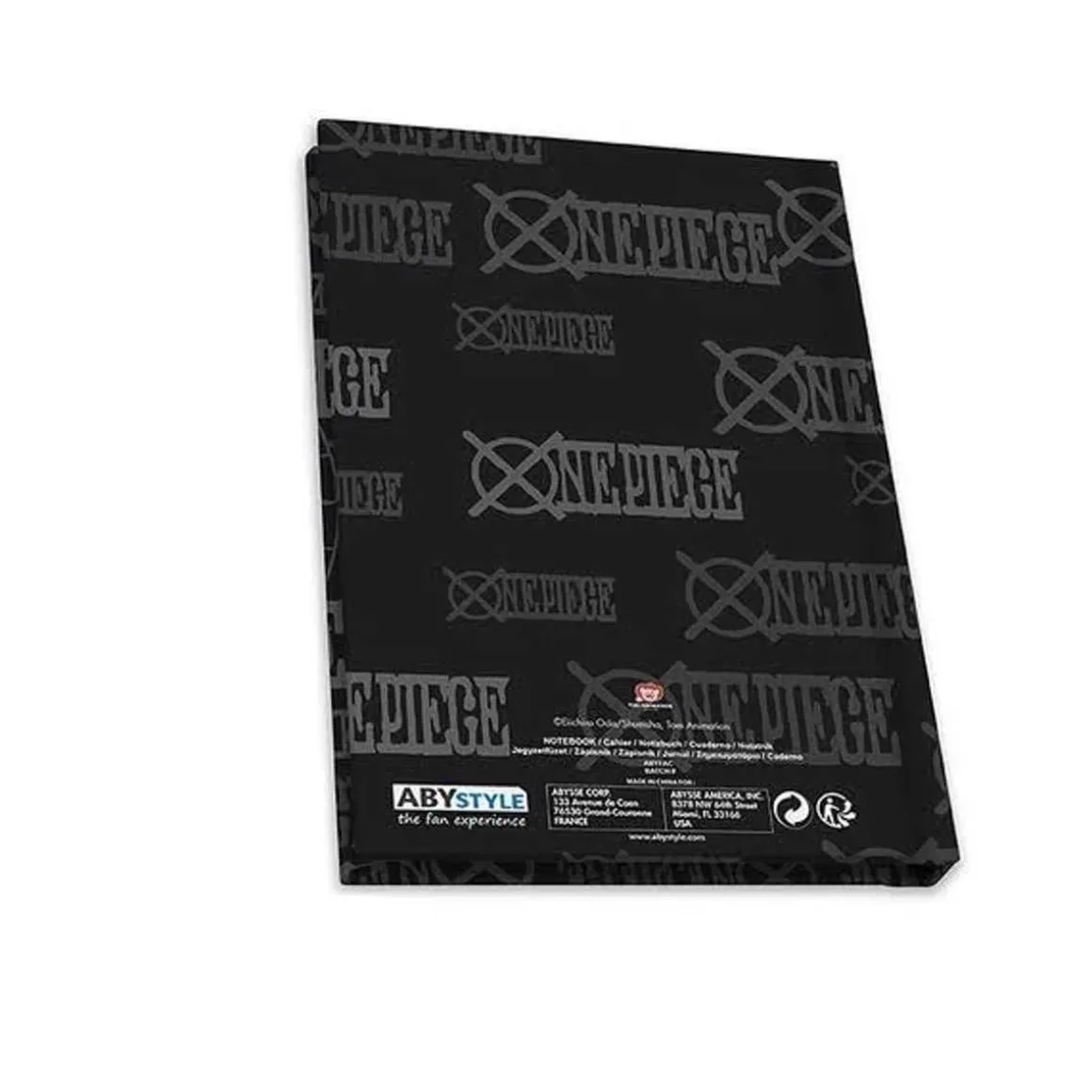 One Piece: caja de regalo XXL con cuaderno, cristal y pines Skull ㅤ