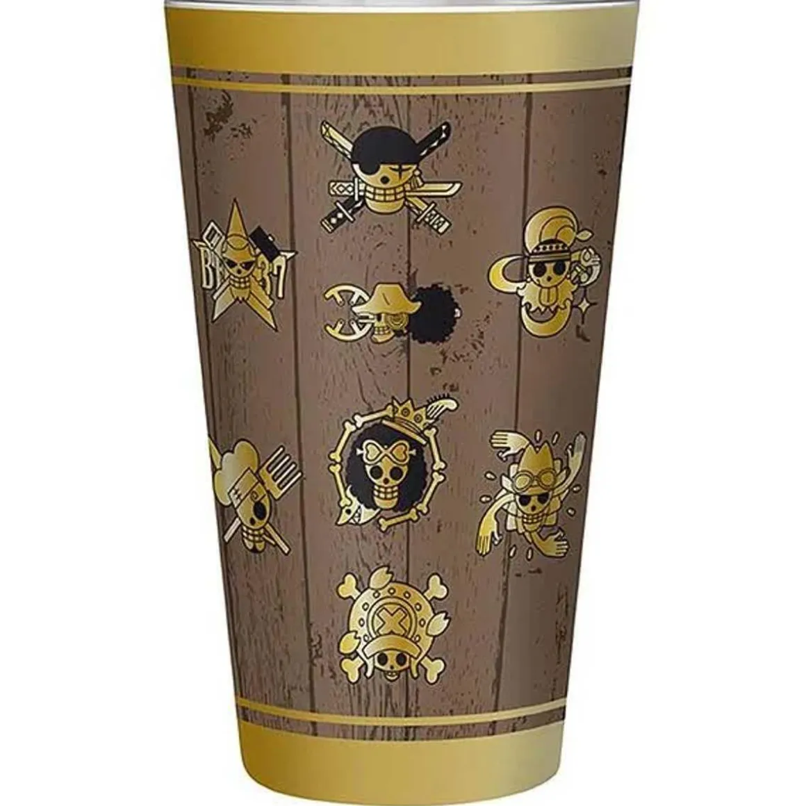 One Piece: caja de regalo XXL con cuaderno, cristal y pines Skull ㅤ