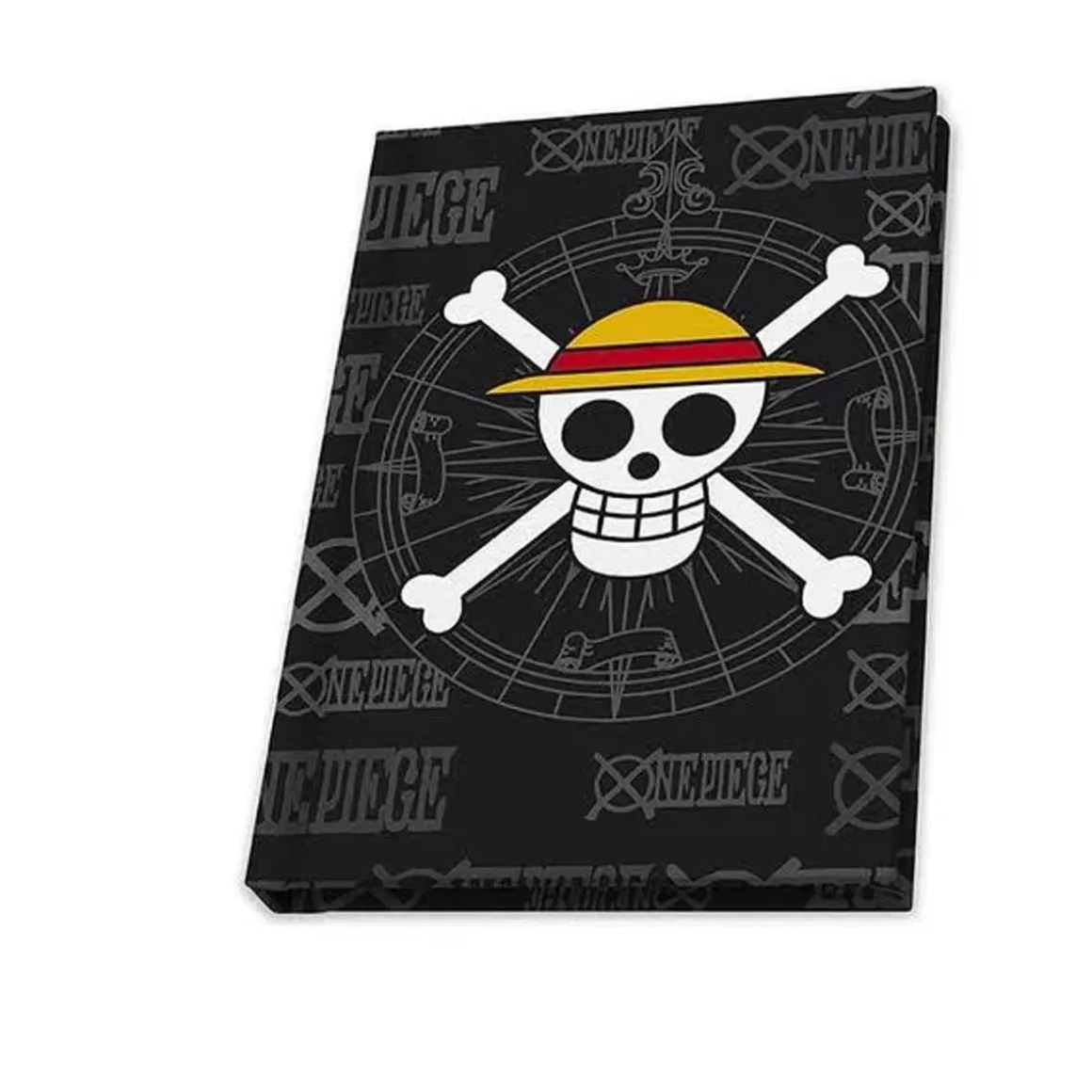 One Piece: caja de regalo XXL con cuaderno, cristal y pines Skull ㅤ