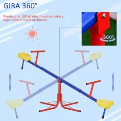 Outsunny - Balancín Giratorio 360° 180 cm