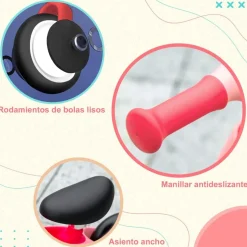 Outsunny - Bicicleta equilibrio Naranja con manillar giratorio