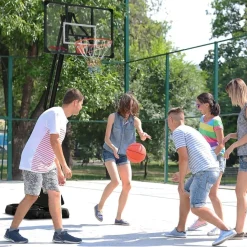 Outsunny - Canasta baloncesta regulable con base