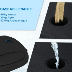 Outsunny - Canasta baloncesto regulable con base rellenable