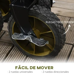 Outsunny - Carro con tablero plegable Verde