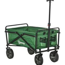 Outsunny - Carro plegable con mango ajustable Verde