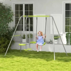 Outsunny - Columpio de Jardín 2 en 1