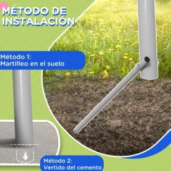 Outsunny - Columpio de Jardín 2 en 1