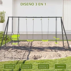 Outsunny - Conjunto de columpios