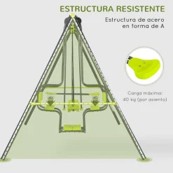 Outsunny - Conjunto de columpios