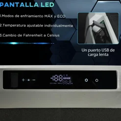 Outsunny - Nevera congelador portatil 40L Negro