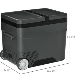 Outsunny - Nevera congelador 45L Negro