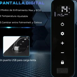 Outsunny - Nevera congelador portatil 18L Blanco